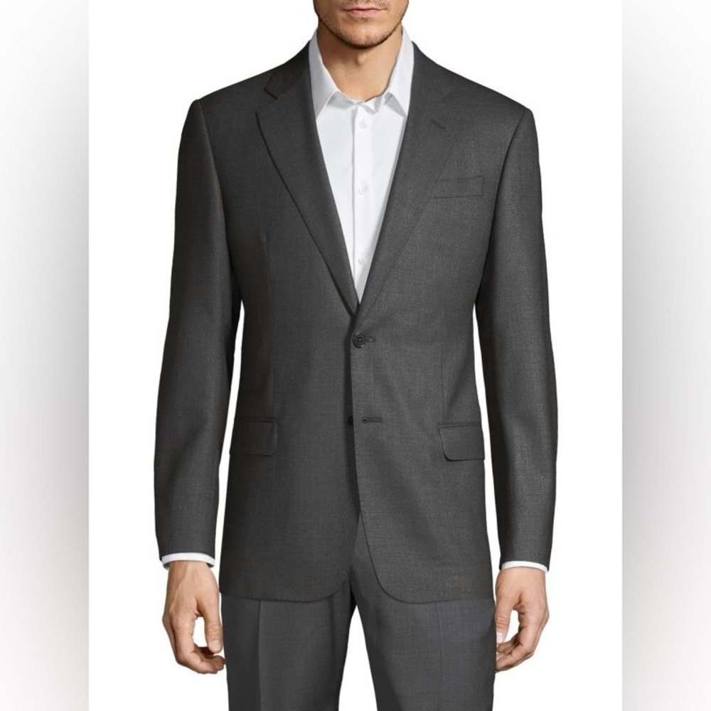 Armani Collezioni G Line Wool Blazer Size 42 Two Button Wool Suit Jacket